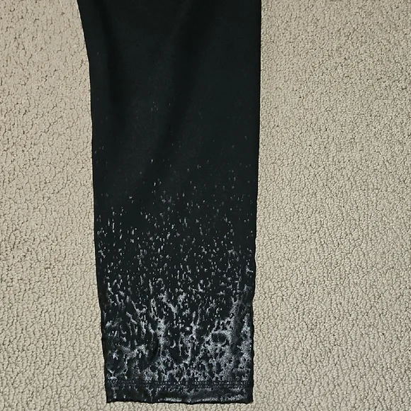 Z By Zobha Black Women's Paterned Leggings - Picture 9 of 10